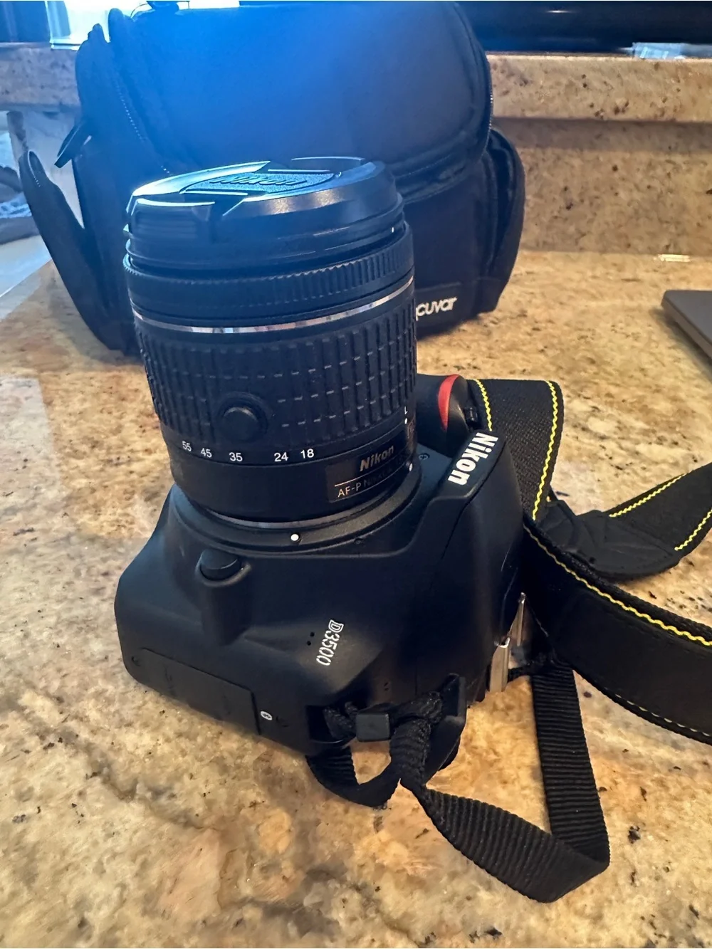Nikon D3500 24.2 MP Digital SLR Camera Including Charger and Lens